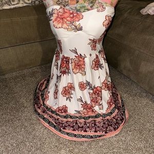 No boundaries casual strapless dress or swim coverup sz L